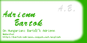 adrienn bartok business card